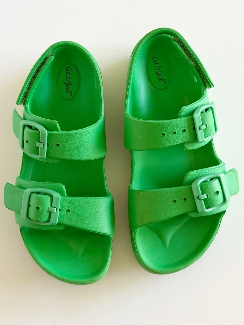 Cat & Jack Double-Buckle Velcro Heel Strap Sandals